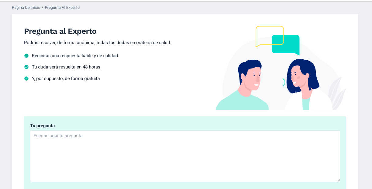 pregunte al experto screenshot colombia